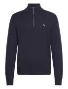 Anf Mens Sweaters Tops Knitwear Half Zip Jumpers Navy Abercrombie & Fi...