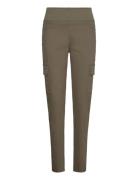 Fqshantal-Pant Bottoms Trousers Slim Fit Trousers Khaki Green FREE/QUE...