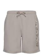 Premium Emb 17" Swim Short Sport Shorts Beige Superdry Sport