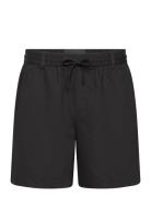 Cotton Linen Short Bottoms Shorts Casual Black Lyle & Scott