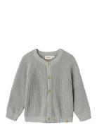 Nmnemlen Lin Ls Knit Lil Noos Tops Knitwear Cardigans Blue Lil'Atelier