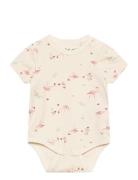 Body Ss - Aop Bodies Short-sleeved Cream CeLaVi