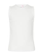 Vmhazel Sl Scallop Top Jrs Girl Tops T-shirts Sleeveless White Vero Mo...