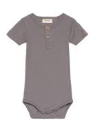 Nbmgio Boa Ss Slim Body Lil Bodies Short-sleeved Grey Lil'Atelier