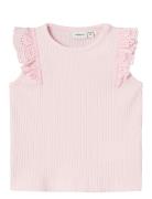 Nbffennas Ss Top Tops T-shirts Sleeveless Pink Name It