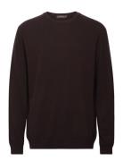 Valter Roundneck Designers Knitwear Round Necks Brown Oscar Jacobson