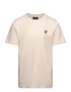 Plain T-Shirt Tops T-shirts Short-sleeved Cream Lyle & Scott