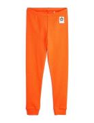 Solid Rib Leggings Bottoms Leggings Orange Mini Rodini