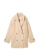 Short Coat Outerwear Coats Winter Coats Beige Tom Tailor