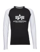 Basic Ls Tops T-shirts Long-sleeved Black Alpha Industries