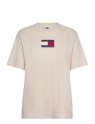 Tjw Rlx Melange Flag Tee Ext Tops T-shirts & Tops Short-sleeved Beige ...