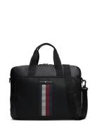 Th Foundation Pique Computer Bag Dataveske Veske Black Tommy Hilfiger