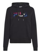 Bertiogo Hoody Tops Sweat-shirts & Hoodies Hoodies Black FILA