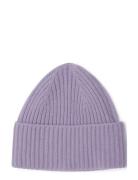 Lilac Knitted Beanie Accessories Headwear Hats Beanie Purple Garbo&Fri...