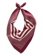 Monogram Border Silk Scarf Accessories Scarves Lightweight Scarves Red...