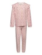 Pyjamas Ls Set Aop Pyjamas Sett Pink Minymo