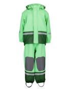 Boardman Kids Set 11 Outerwear Rainwear Rainwear Sets Green Didriksons