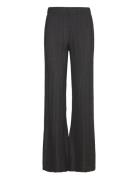 Elasticated Straight Long Pants, 22 Bottoms Trousers Straight Leg Blac...