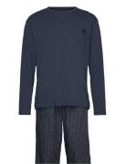 L/S Pant Set Pyjamas Navy Calvin Klein