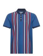 Org Intrlck Bowling Tops Polos Short-sleeved Blue Original Penguin