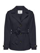 Onlnancy Life Short Trench Coat Cc Otw Ulljakke Jakke Navy ONLY