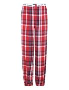 Flannel Cuffed Pant Pyjamasbukser Pysjbukser Red Tommy Hilfiger