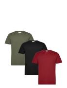 4Pk Basic Tee S/S Tops T-shirts Short-sleeved Multi/patterned Lindberg...