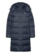 Essentials Down Long Parka Parkas Jakke Navy Calvin Klein Jeans