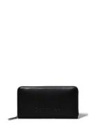 Embossed Logo Zip Lg Wallet Bags Card Holders & Wallets Wallets Black ...