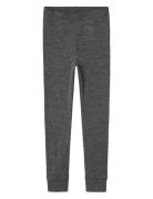 Nkmwang Wool Rib Longjohn Bottoms Leggings Grey Name It