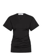 Braxton - Modern Interlock Tops T-shirts & Tops Short-sleeved Black Da...