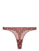 Mesh Thong Stringtruse Undertøy Brown Understatement Underwear