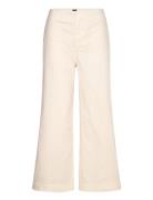 C_Tahiana-D Bottoms Trousers Wide Leg Cream BOSS