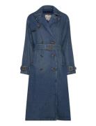 Spade Trench Lets Get Lost Aga Trench Coat Kåpe Blue LEVI´S Women