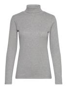 Dagnaiw Rollneck Melange Ls Tops T-shirts & Tops Long-sleeved Grey InW...