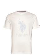 Kalle Rel Sj Uspa M Tee Tops T-shirts Short-sleeved White U.S. Polo As...