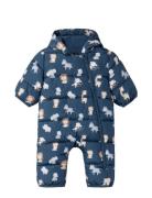 Nbmmay Suit Aop Outerwear Coveralls Snow-ski Coveralls & Sets Blue Nam...