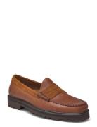 Gh Weejun Lug Larson Soft Grain Mokasiner Lave Sko Brown G.H. BASS