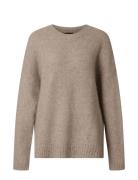 Brianna Yak Blend Sweater Tops Knitwear Jumpers Brown Lexington Clothi...