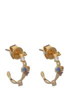 Pdpaola Five Gold Earrings Accessories Jewellery Earrings Hoops Gold P...