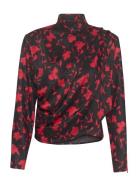 Dilaragz P Blouse Tops Blouses Long-sleeved Red Gestuz