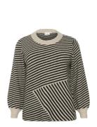 Kcverina Knit Pullover Tops Knitwear Jumpers Grey Kaffe Curve