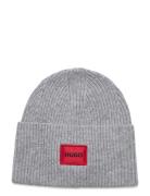 Saffa_Hat Accessories Headwear Beanies Grey HUGO