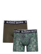 Bamboo Cotton Blend Boxer 2P Boksershorts Khaki Green Björn Borg