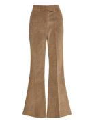 High Waist Flared Pants Bottoms Trousers Flared Brown REMAIN Birger Ch...