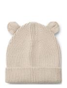 Gina Beanie With Ears Accessories Headwear Hats Beanie Beige Liewood