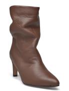 Vully 75 Stiletto Shoes Boots Ankle Boots Ankle Boots With Heel Brown ...