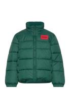 Puffer Jacket Fôret Jakke Green Hugo Kids