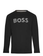 Long Sleeve T-Shirt Tops T-shirts Long-sleeved T-shirts Black BOSS