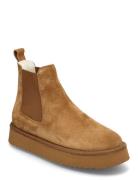 Cph258 Suede Chocolate Shoes Chelsea Boots Brown Copenhagen Studios